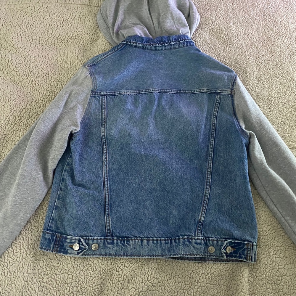 H&M Jean jacket with hood.